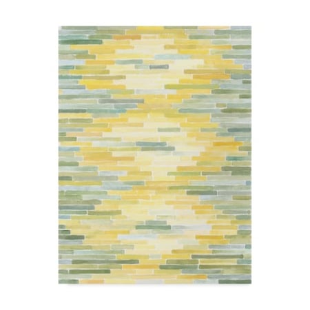 Megan Meagher 'Green And Yellow Reflection Ii' Canvas Art,24x32